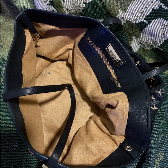 Jimmy Choo Black Sasha Star-Studded Tote - Picture 3 of 4